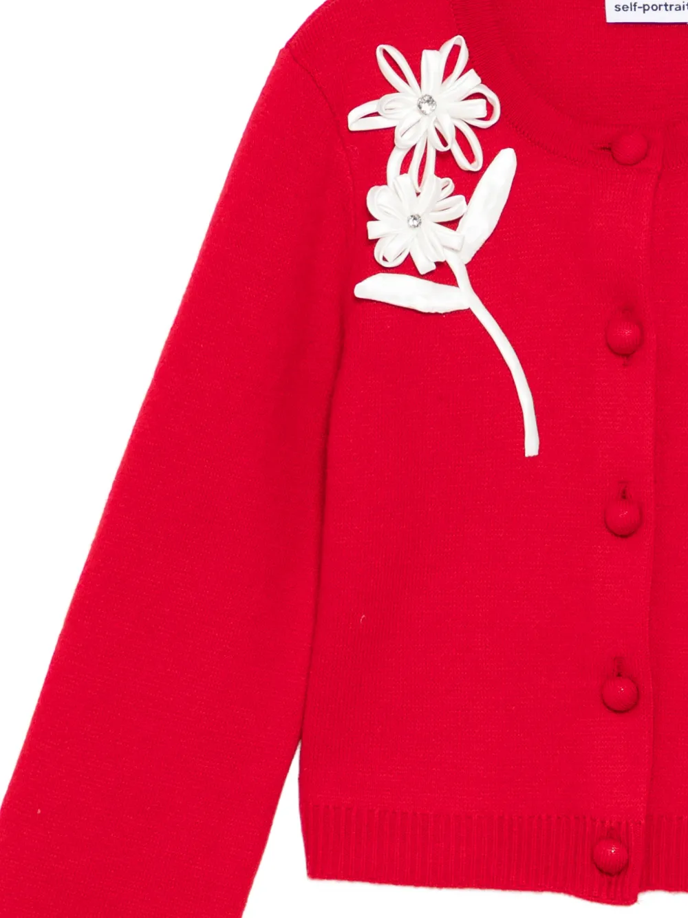 Self-Portrait Kids Katoenen vest Rood