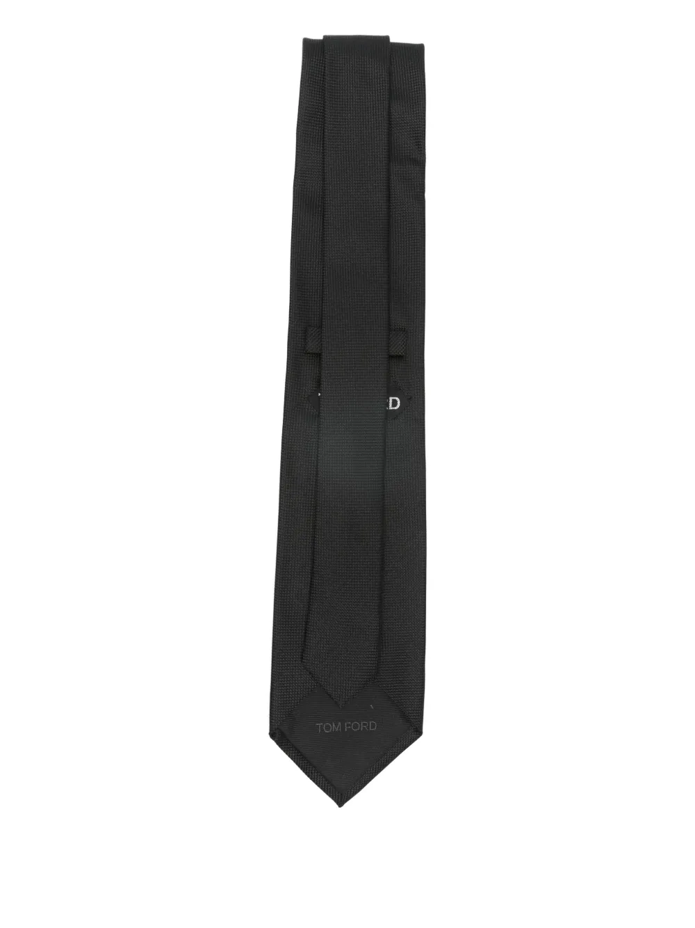 TOM FORD textured-finish tie - Zwart