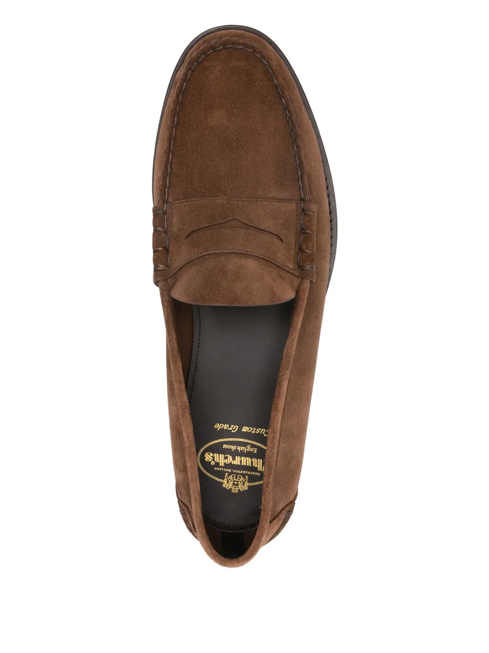 Church's Rowley suède loafers met vlakken Bruin