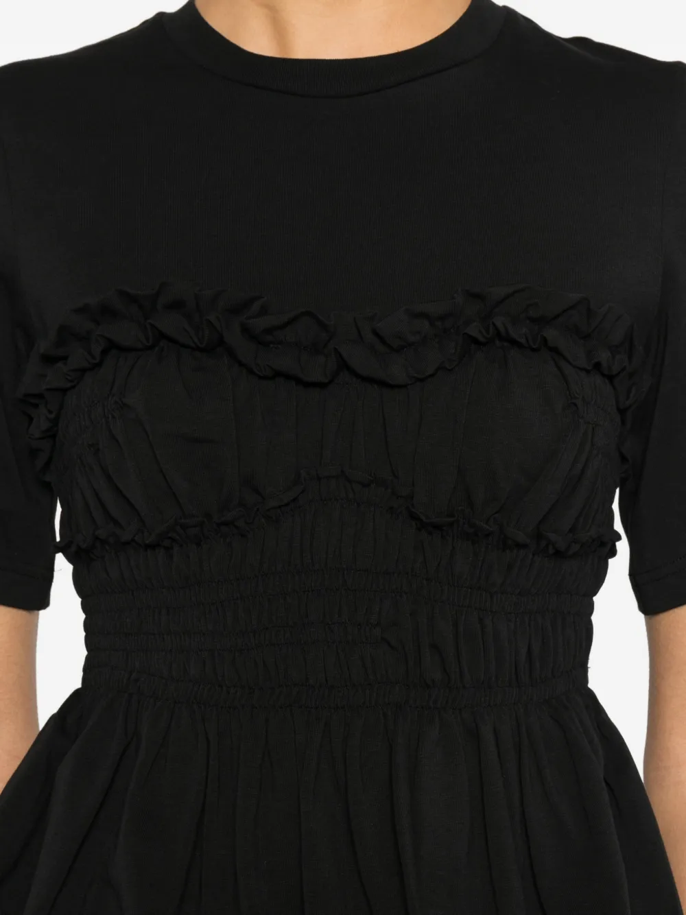 Cecilie Bahnsen ラッフル トップ | ブラック | FARFETCH JP