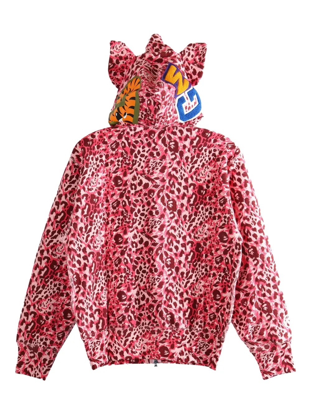A BATHING APE shark hooded sweatshirt - Roze