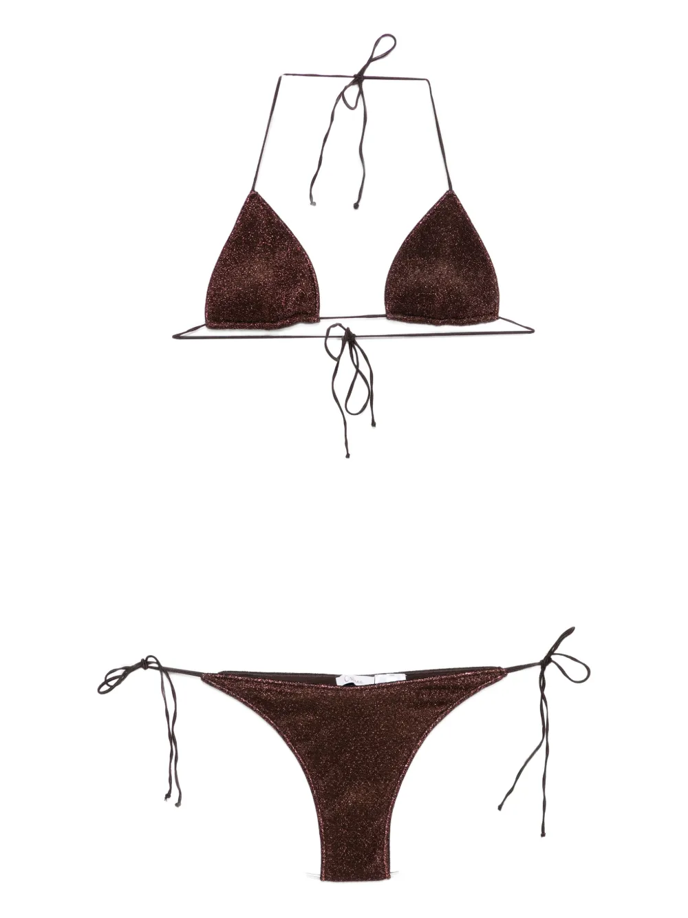 Oséree triangle beachwear - Marrone