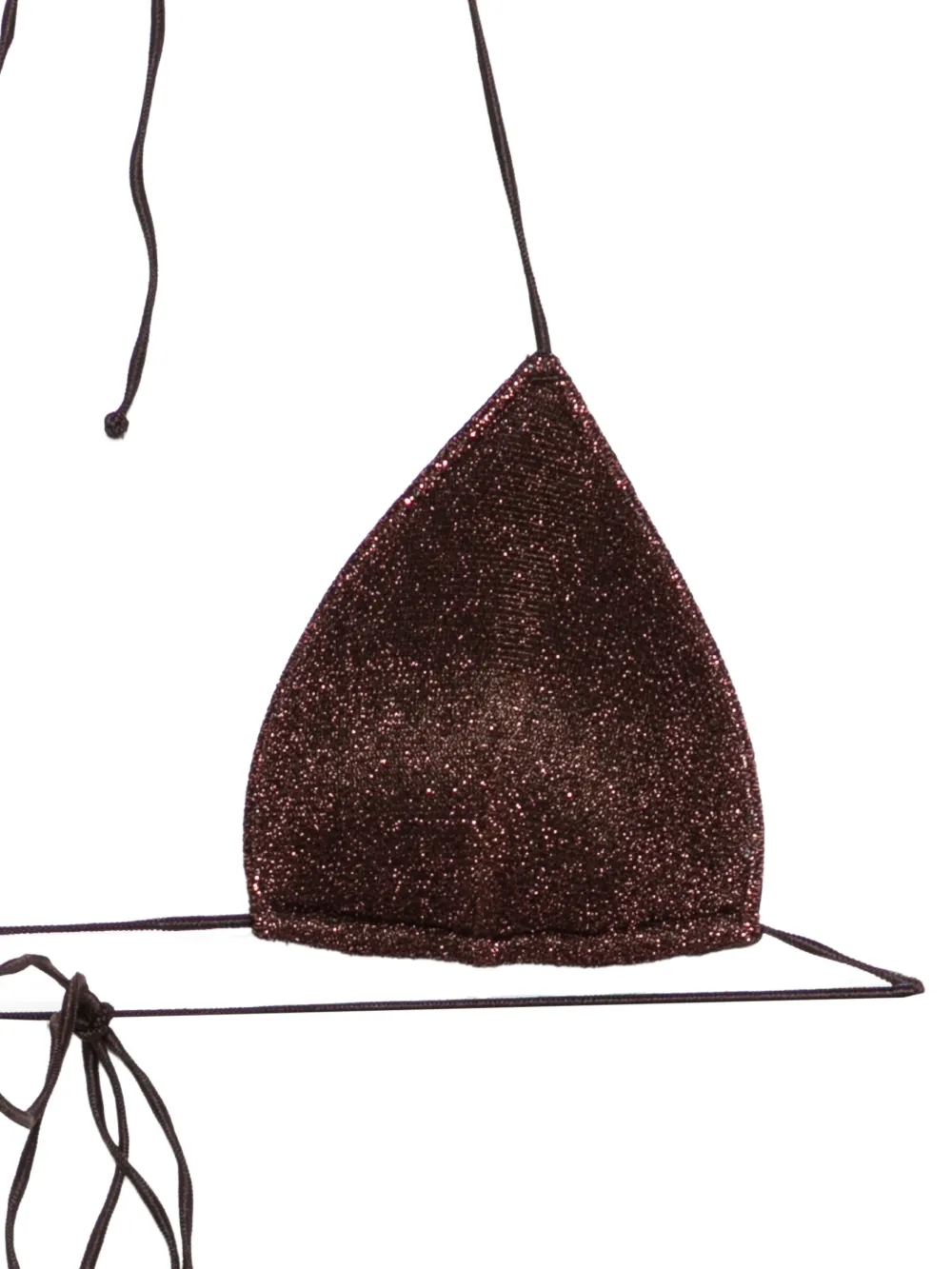  Oséree Ropa De Playa Con Diseño Triangular - Marrón 