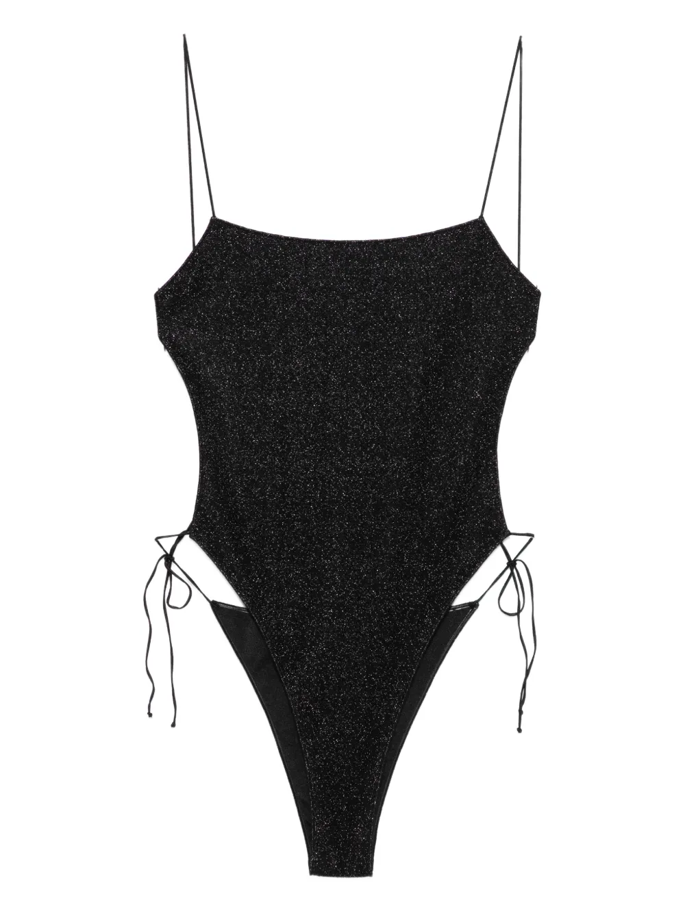 Oséree tie closure swimsuit - Nero