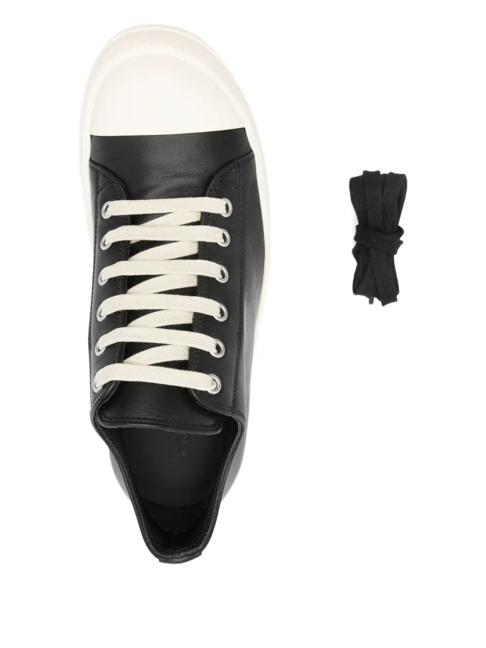 Rick Owens lace-up fastening sneakers Zwart