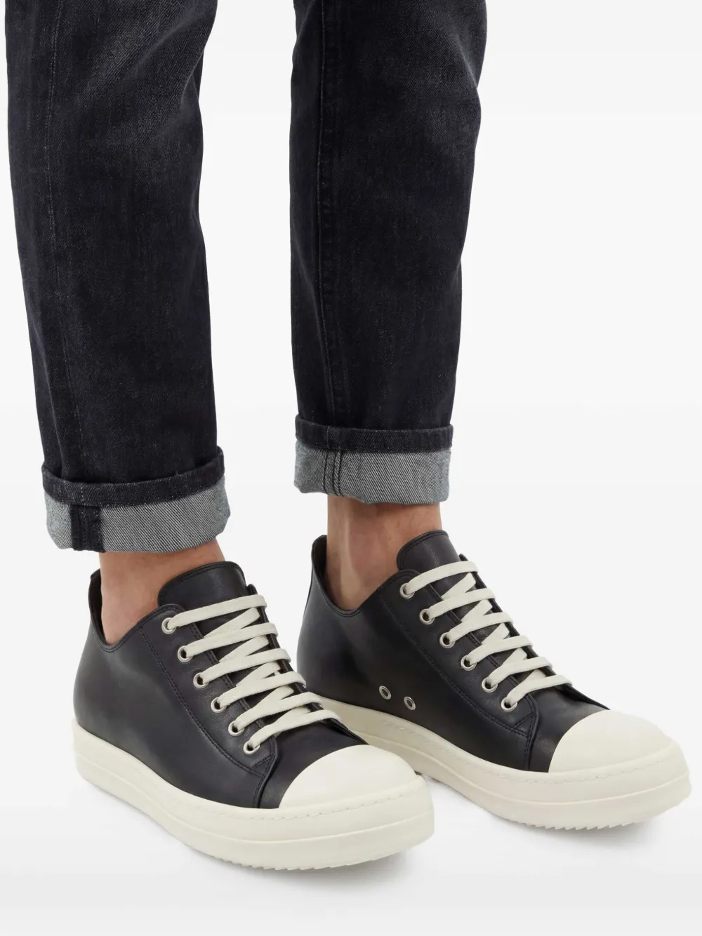 Rick Owens lace-up Fastening Sneakers | Black | FARFETCH