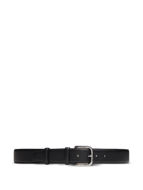 12 STOREEZ square-buckle leather belt