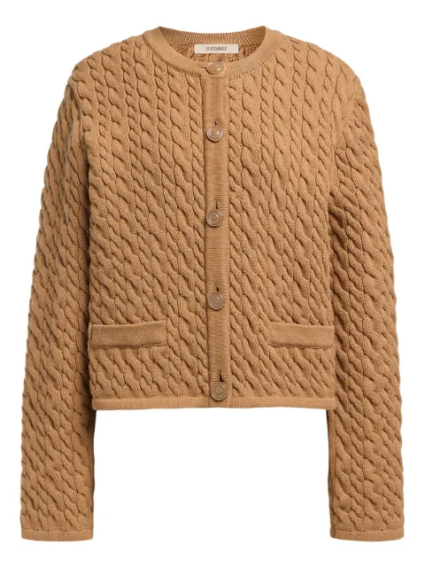 12 STOREEZ cable-knit long-sleeve cardigan