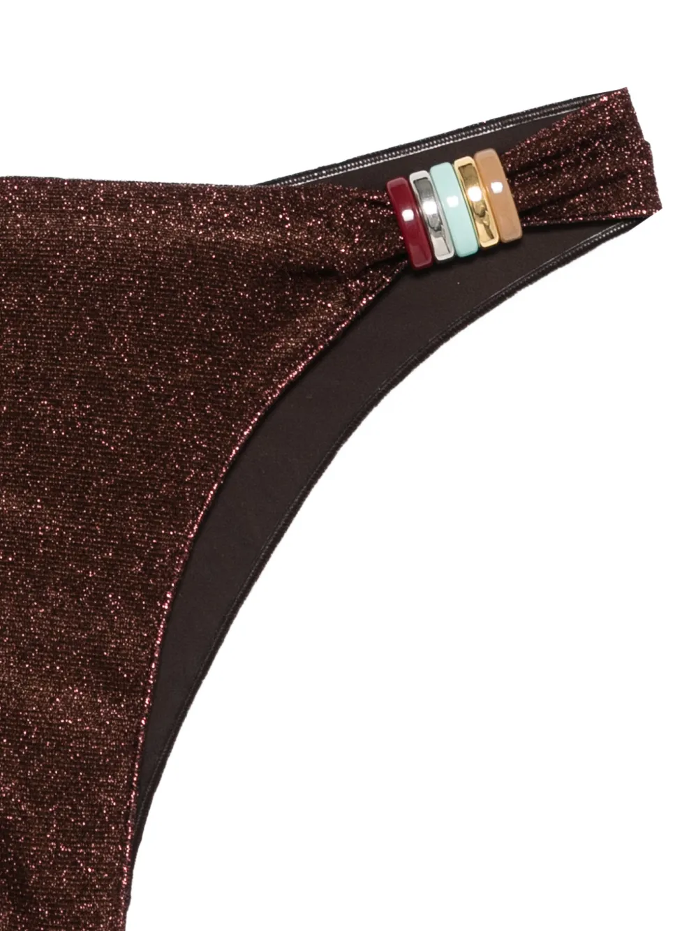 Oséree Glitter Embellished Beachwear - Brown 