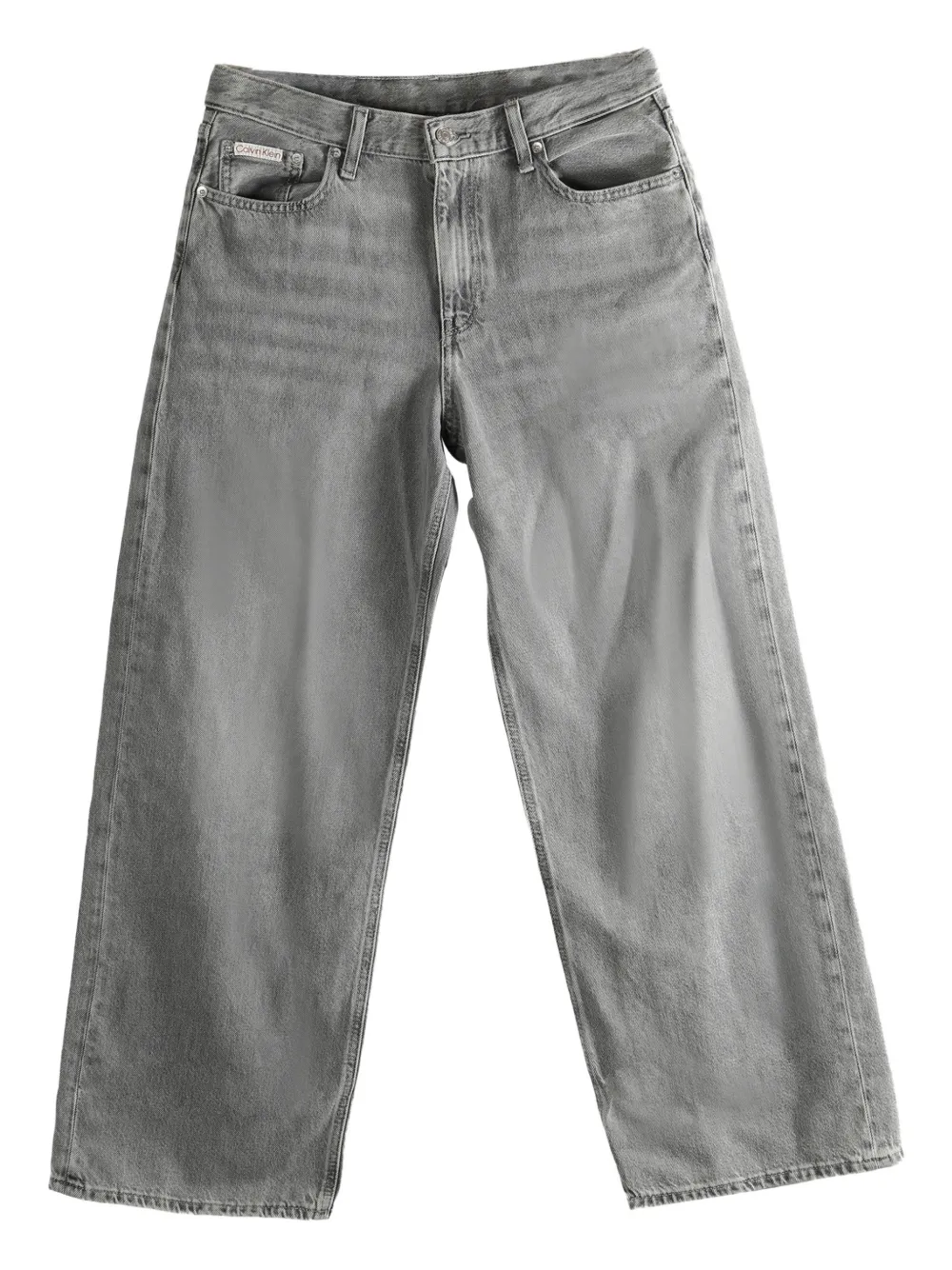 Calvin Klein low-rise wide-leg jeans - Grigio