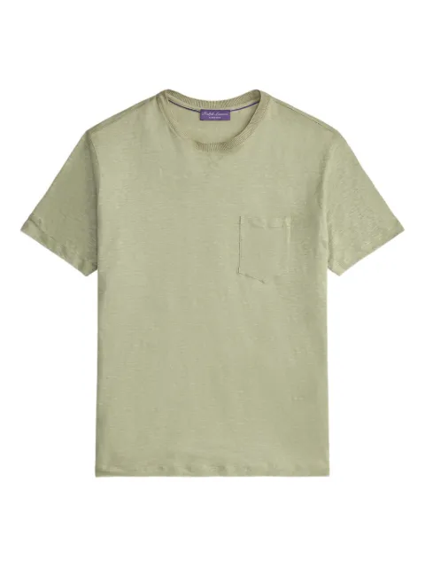 Ralph Lauren Purple Label pocket crew neck T-shirt