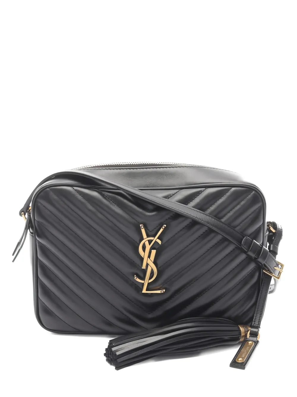 Saint Laurent Pre-Owned Borsa a spalla Lou Roux con monogramma anni 2010 - Nero