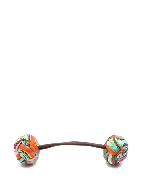 Hermès Pre-Owned 2010s pompom silk hair accessory