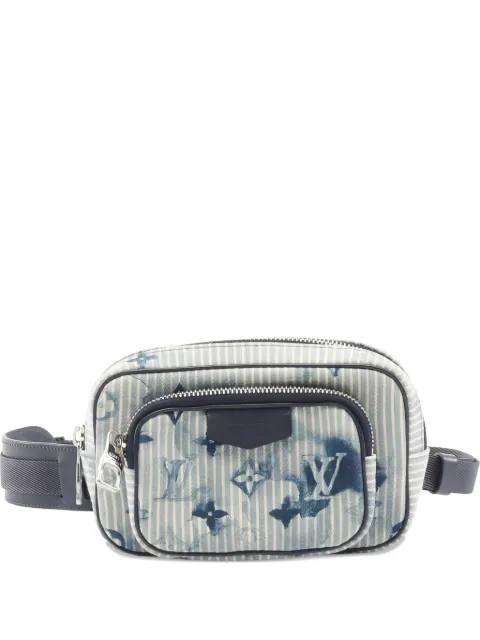 Louis Vuitton Pre-Owned 2021 striped watercolour-pattern mini belt bag