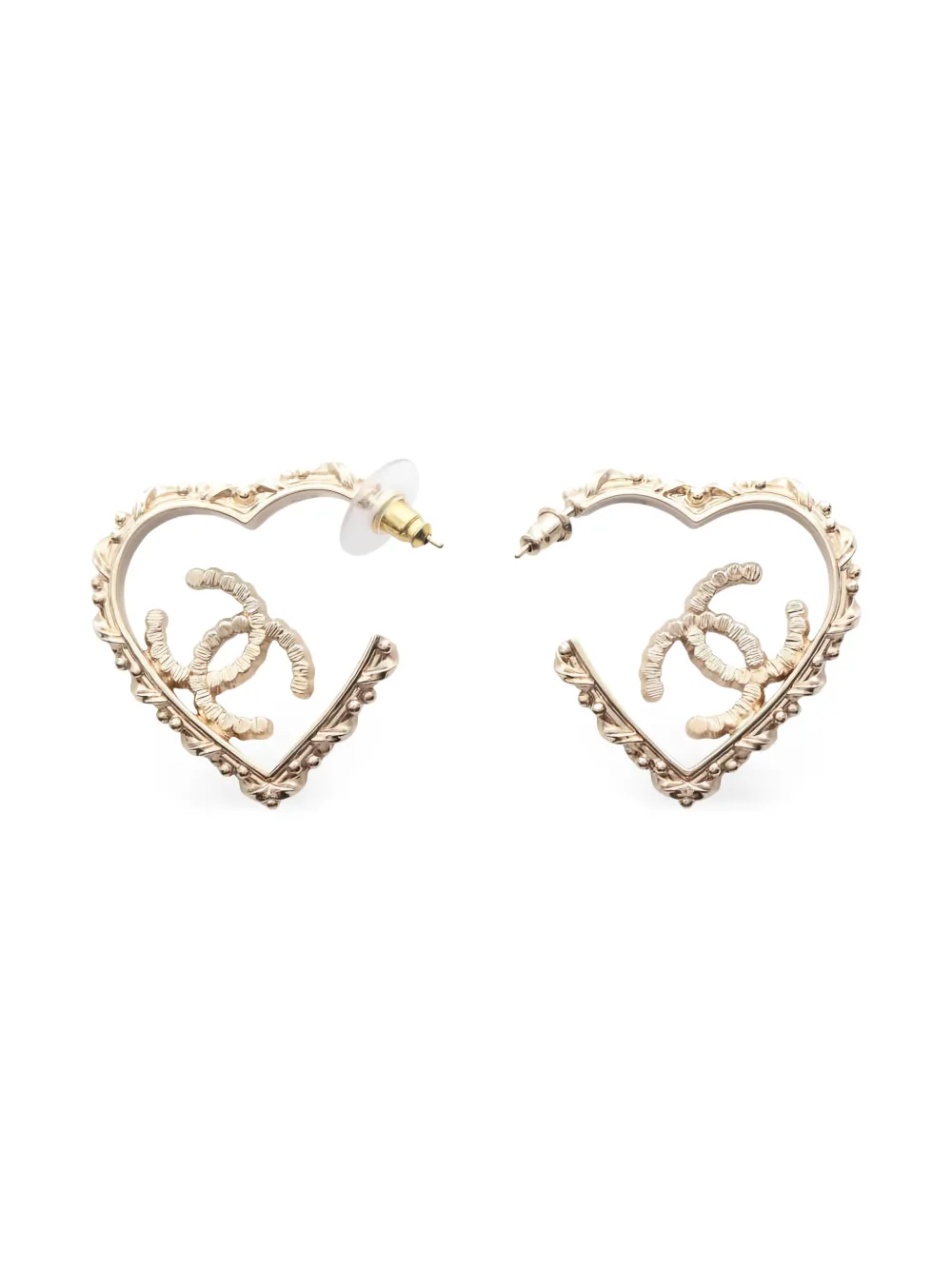 CHANEL Pre-Owned Orecchini a cuore 1986-1988 - Oro