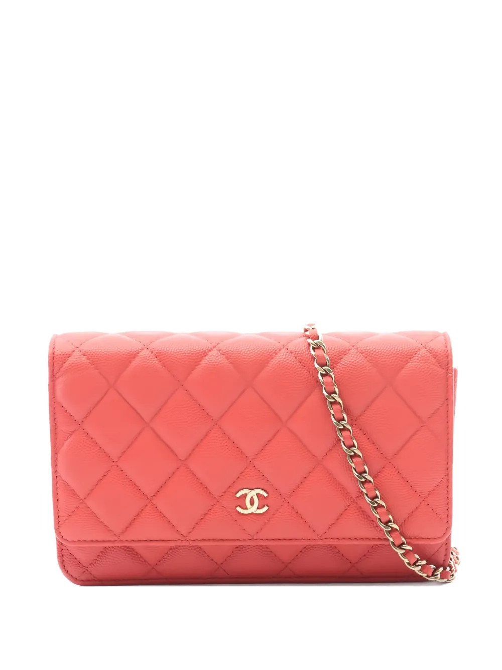 CHANEL Pre-Owned Borsa a spalla con catena 2021 - Rosso