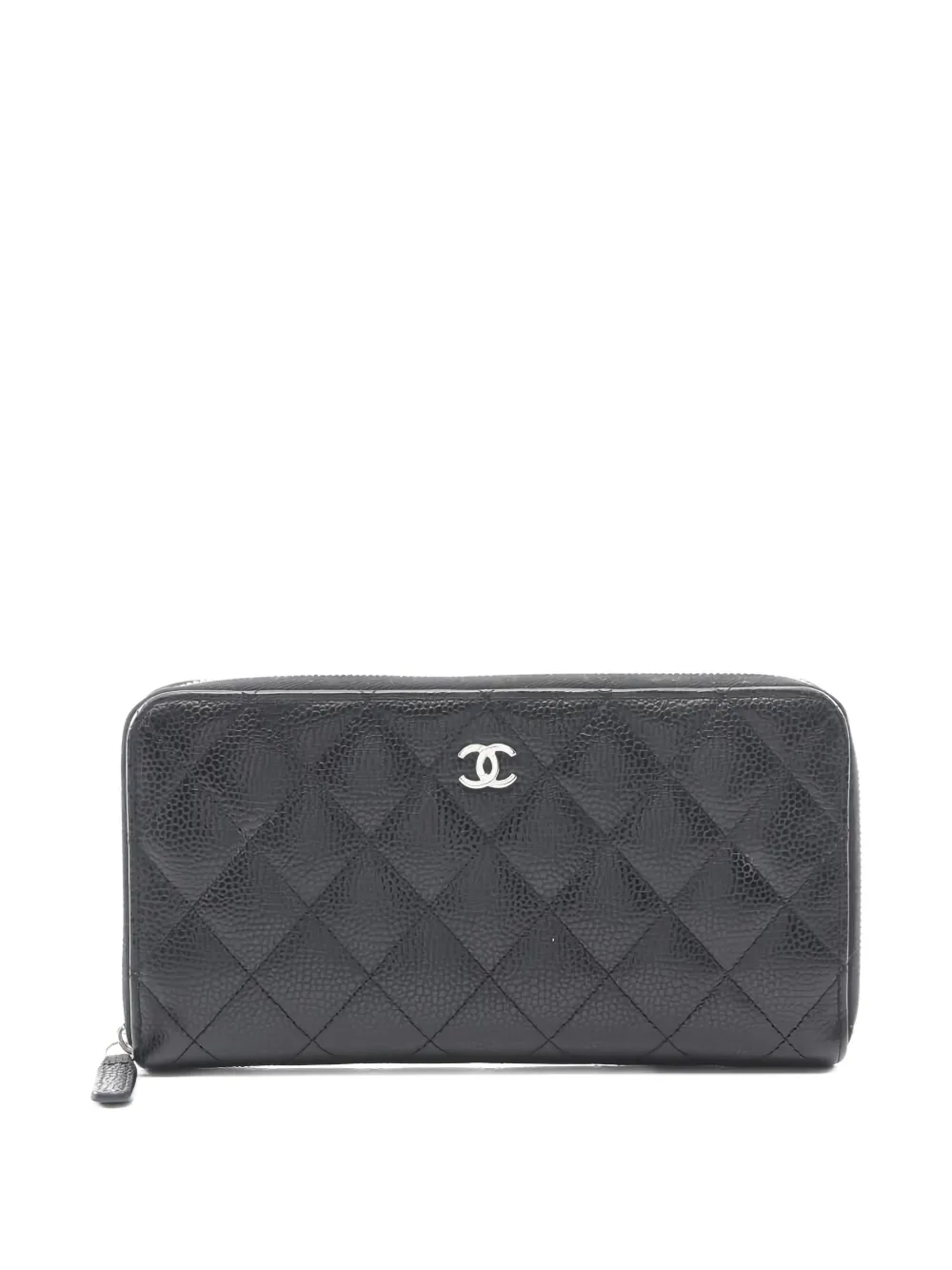 CHANEL Pre-Owned cartera con cierre y logo CC 2021 | negro | Image 1