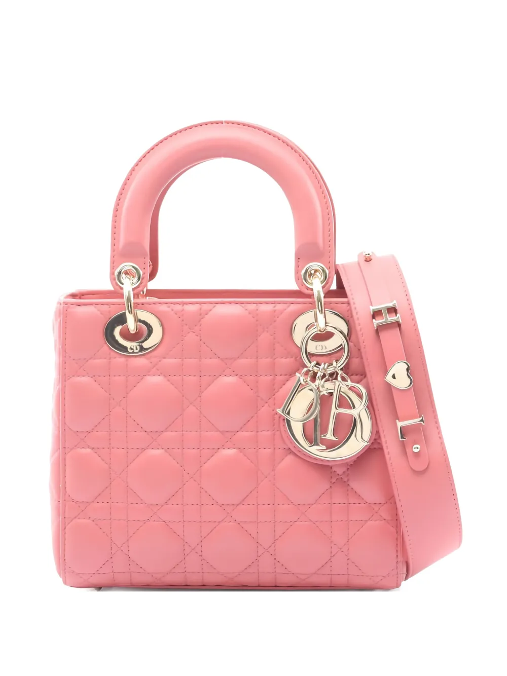 Christian Dior Pre-Owned Borsa tote Lady Dior piccola in pelle trapuntata - Rosa