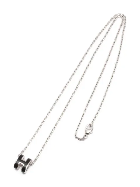 Hermès Pre-Owned 2010s Mini Pop H letter necklace