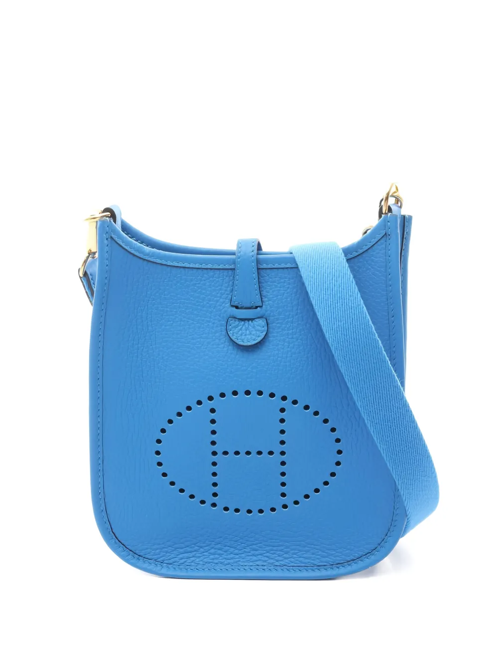 Hermès Pre-Owned 2024 Evelyn TPM perforated shoulder bag - Blue