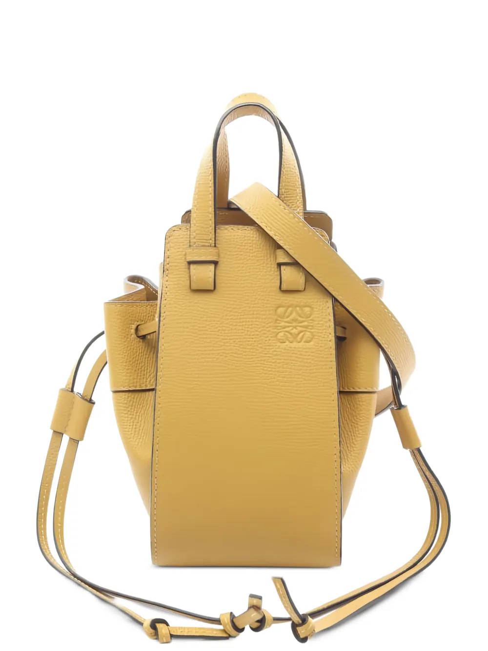 Loewe Pre-Owned mini Hammock drawstring bucket bag | Yellow | Image 1