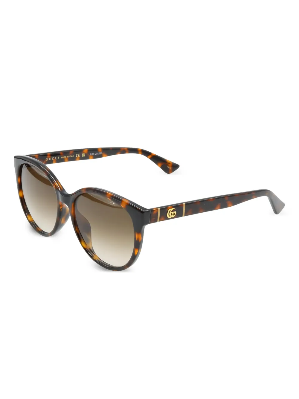 Gucci Pre-Owned 2020s tortoiseshell cat-eye sunglasses | Men | Image 2