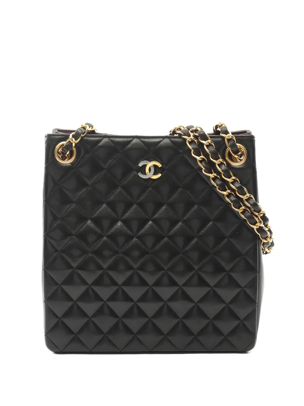 CHANEL Pre-Owned Borsa a spalla trapuntata con catena 1994-1996 - Nero
