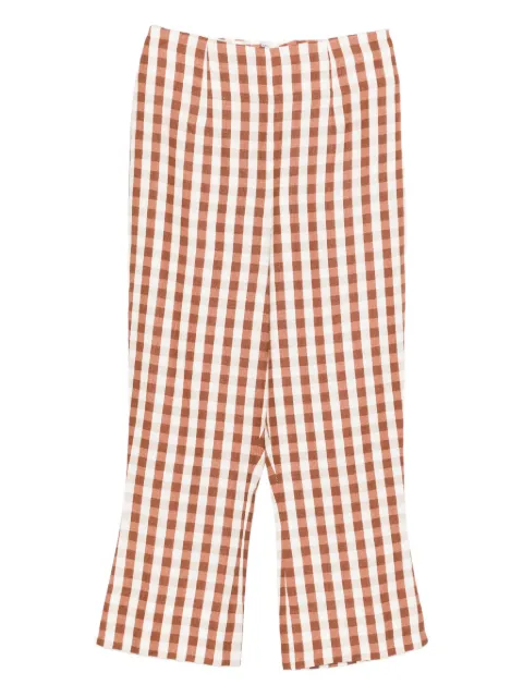 Faithfull the Brand Gingham pattern trousers