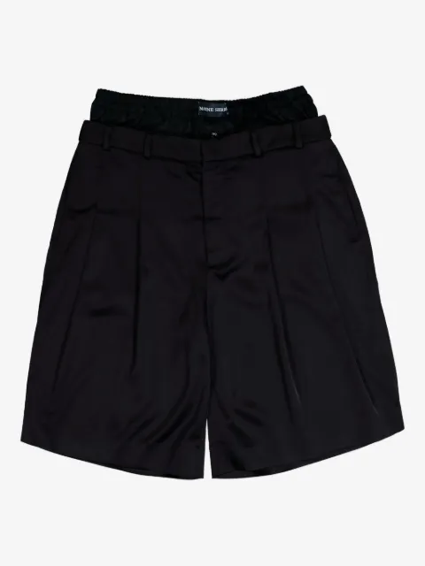 Marine Serre short drapé à taille ceinturée