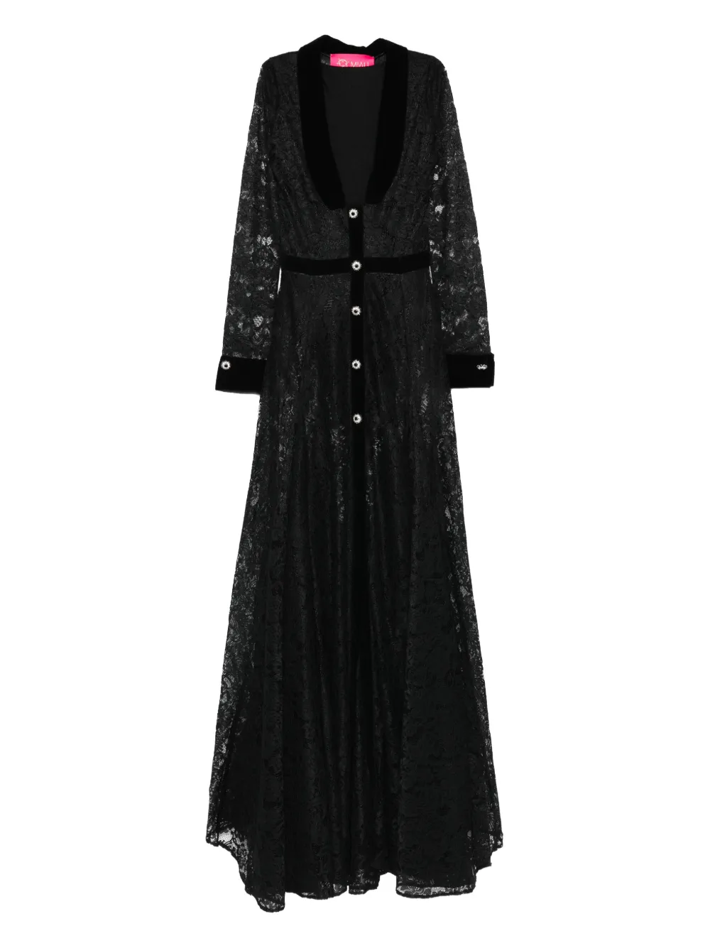 MIAU by Clara Rotescu black maxi dress - Nero