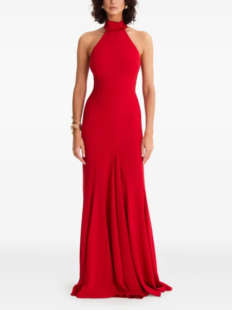 MOOS STUDIO Sweet Dreams halterneck bow-detail maxi dress