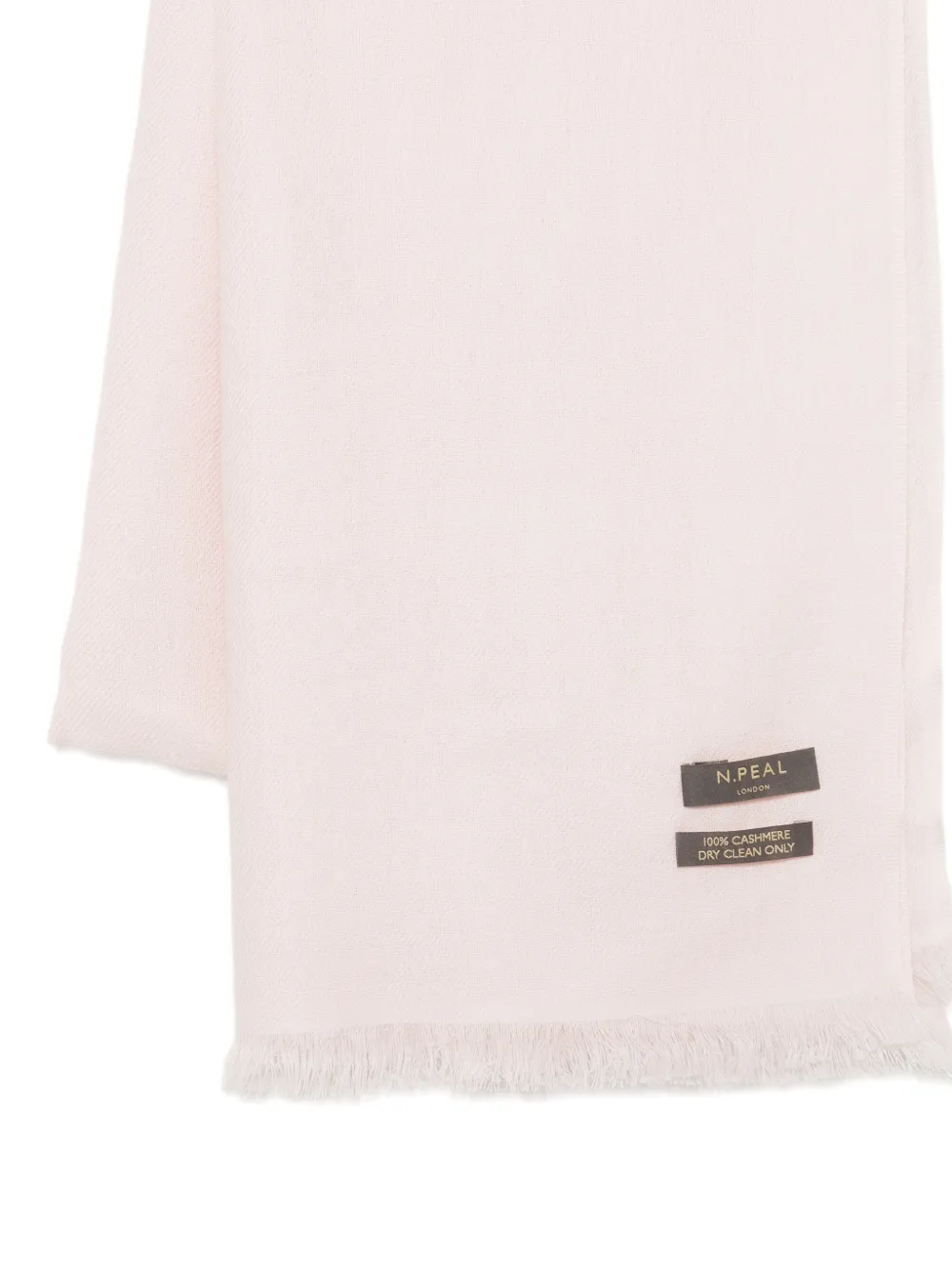  N.peal Fringed Pashmina Stole - Pink 