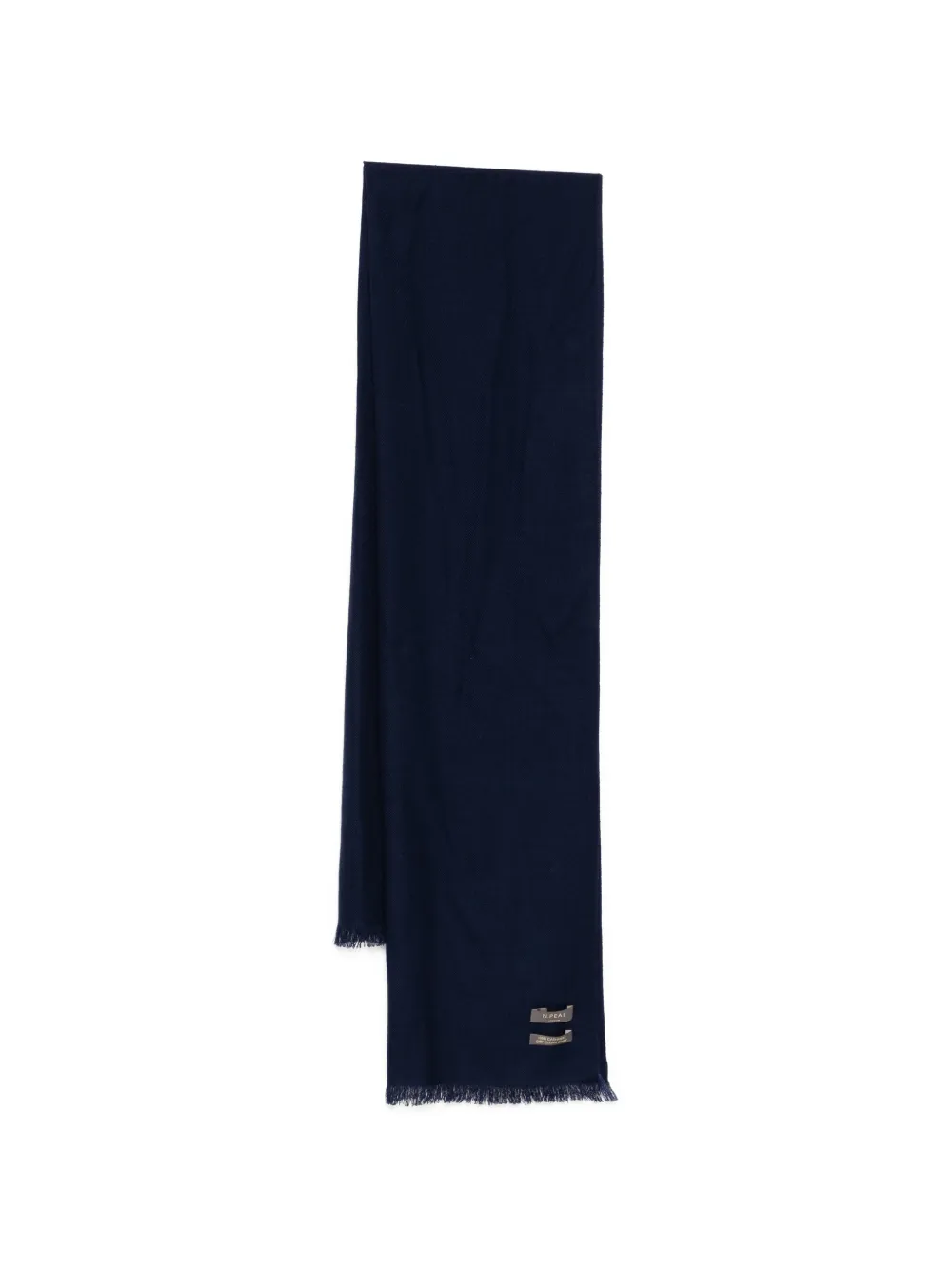 N.Peal Pashmina con orlo a coste - Blu