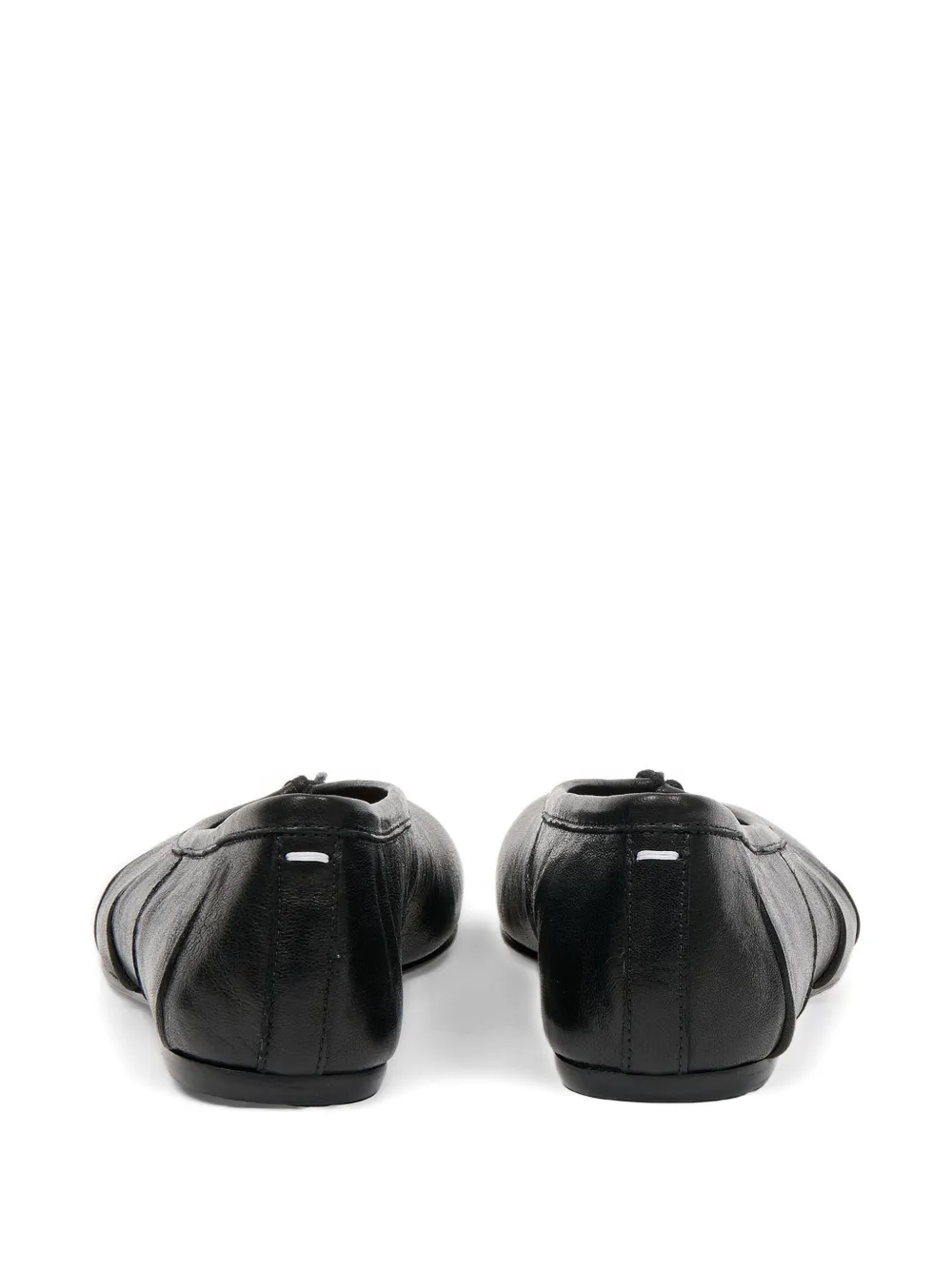 Maison Margiela Leather Tabi Ballet Flats In Multi