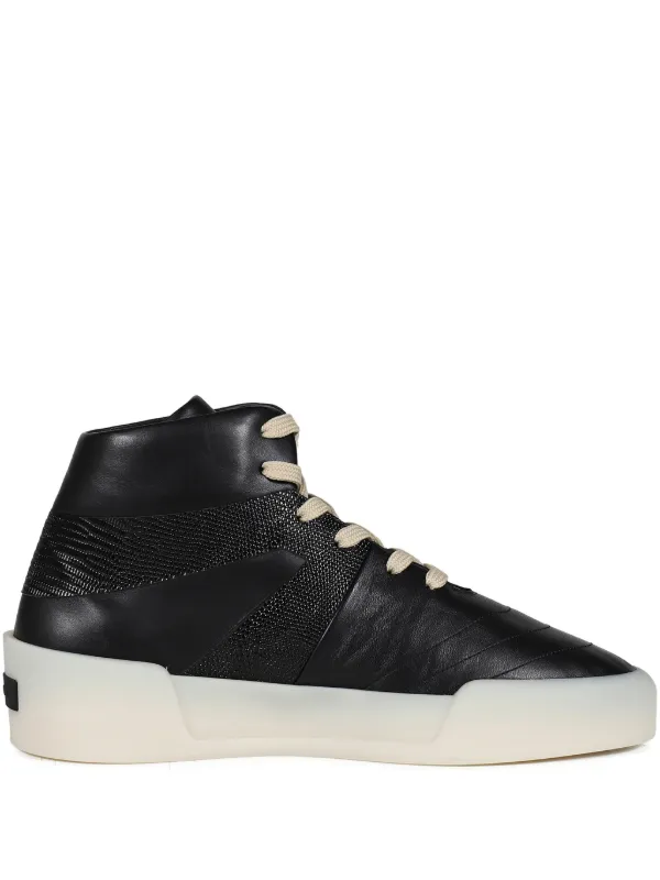 fear of god ハイカットスニーカー 黒/白 Fear Of God ハイカット スニーカー | ブラック | FARFETCH JP