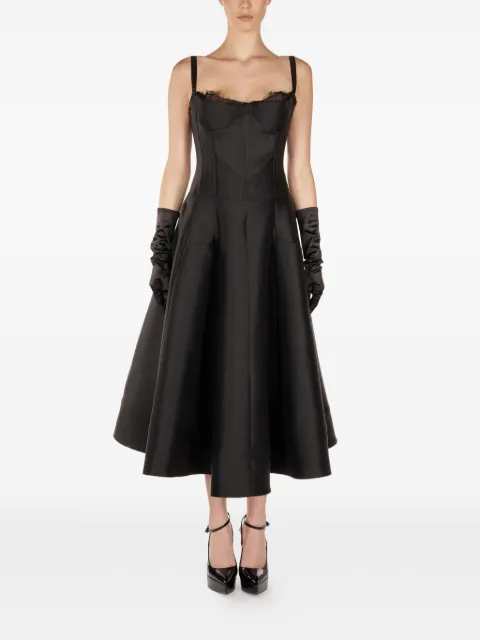 ARAFTU lace-detail midi dress