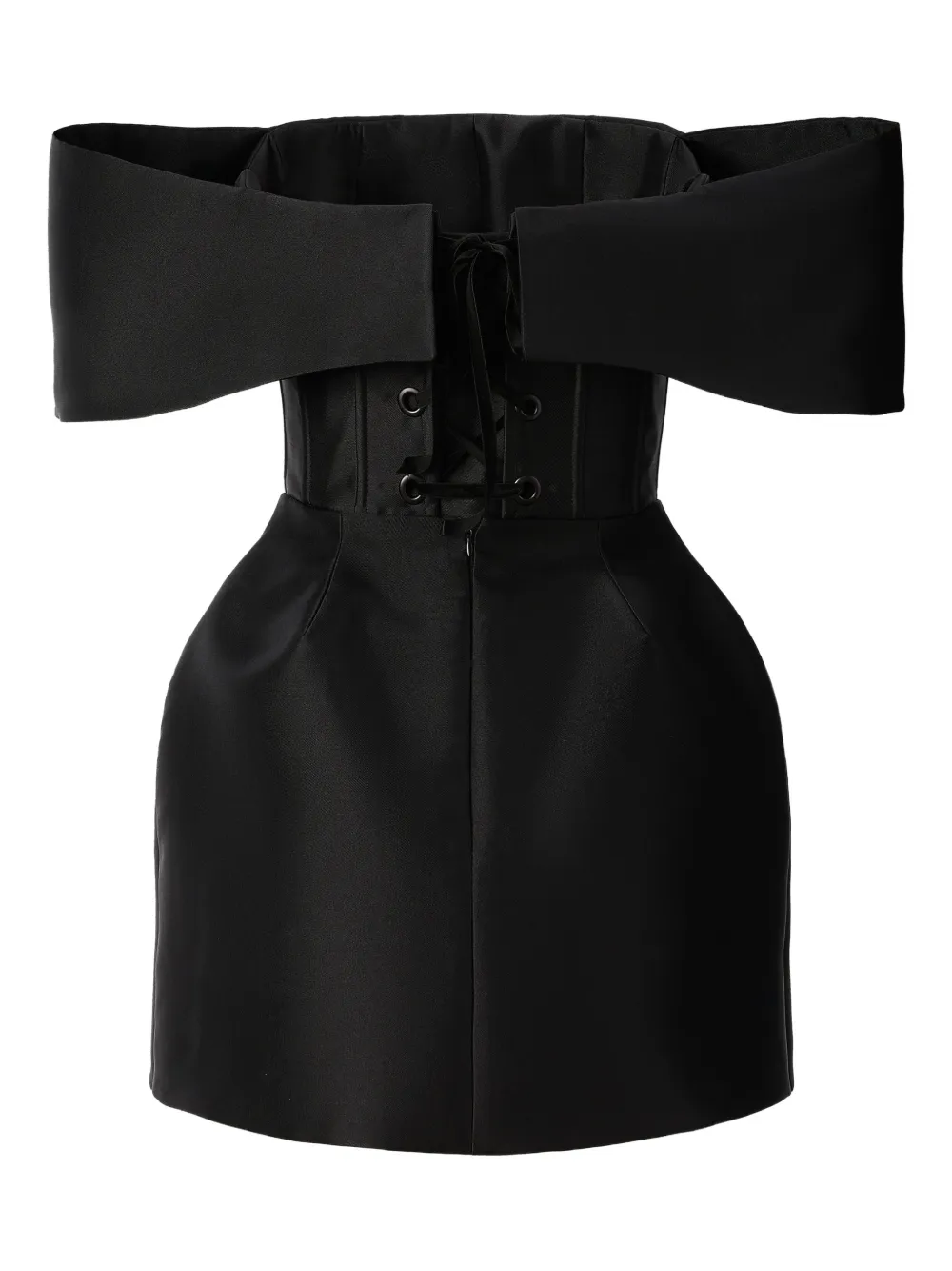 ARAFTU off-shoulder mini dress - Nero