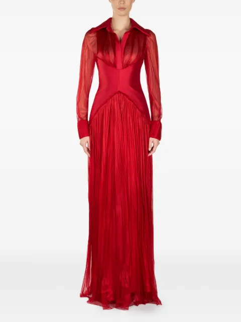 ARAFTU pleated maxi dress