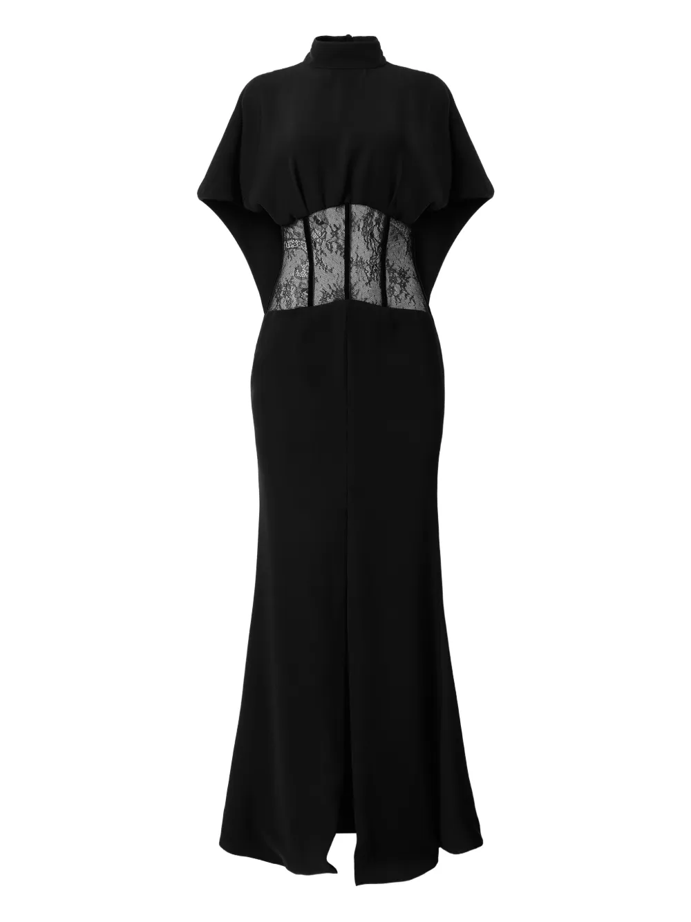 ARAFTU lace-detail maxi dress - Nero