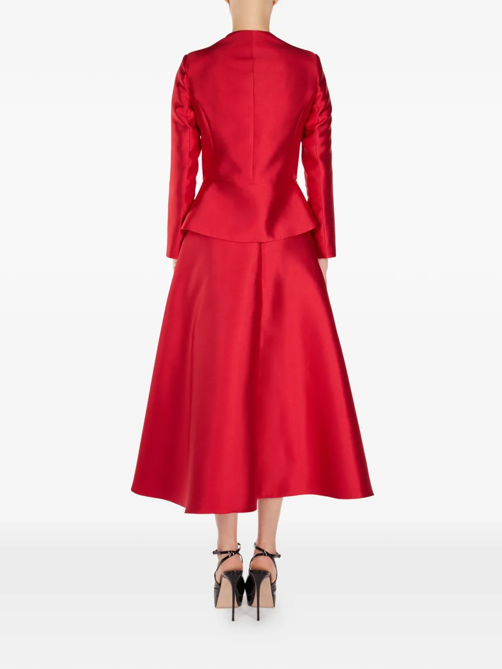  Araftu Buttoned A-line All In One - Red 