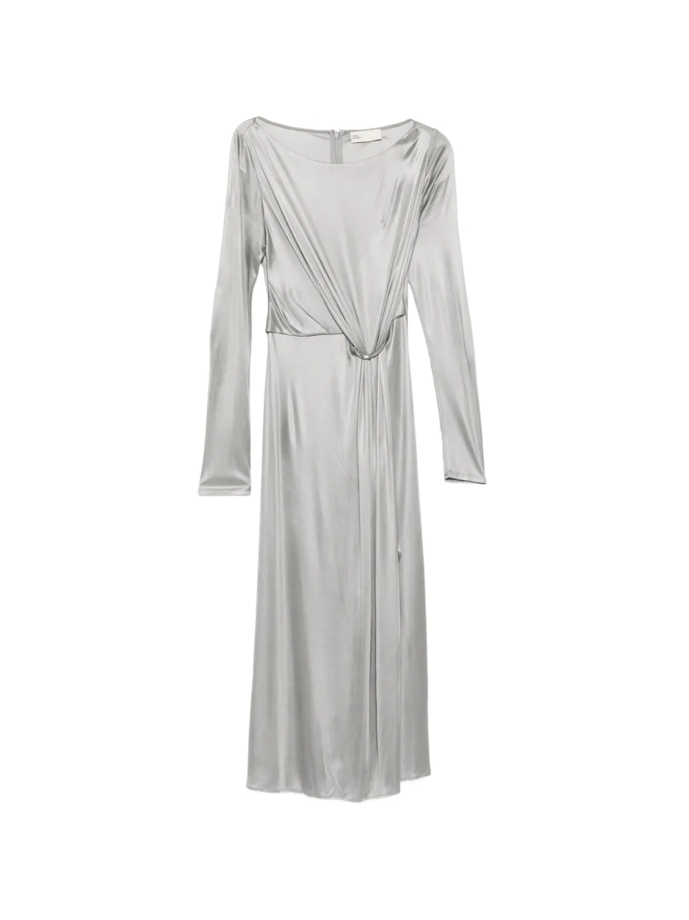 Tory Burch Abito midi con ruches - Argento
