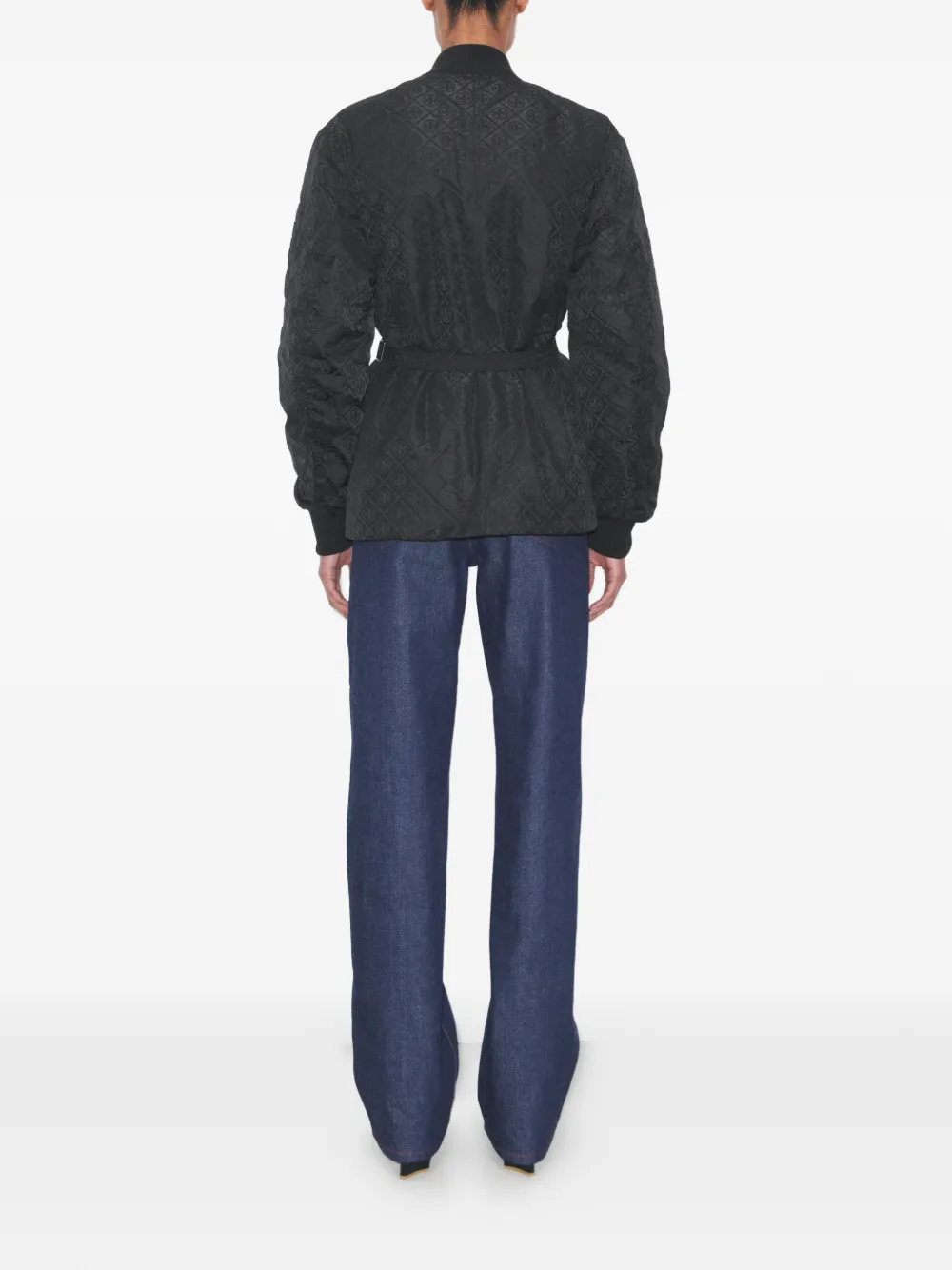  Tory Burch T-monogram Zip Jacket - Black 