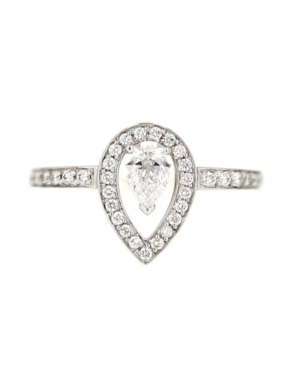 Fred 2020's Lovelight diamond pear-cut ring - Argento