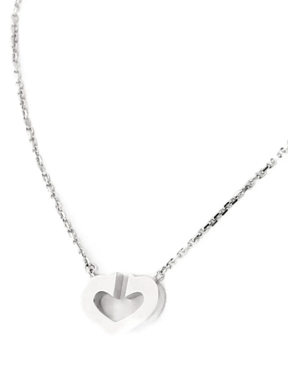 2000's Coeur et Symbole white gold heart necklace