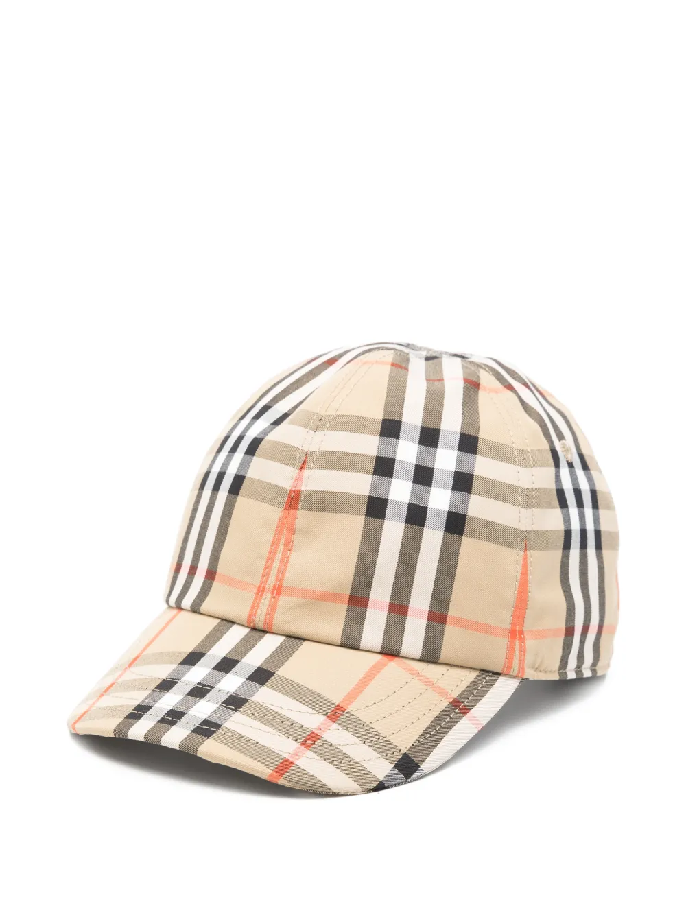Burberry Kids check print cap - Toni neutri