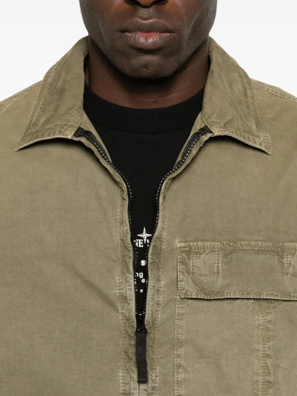 Stone Island チェストポケット シャツジャケット | グリーン