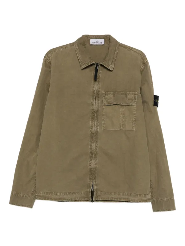 Stone Island チェストポケット シャツジャケット | グリーン