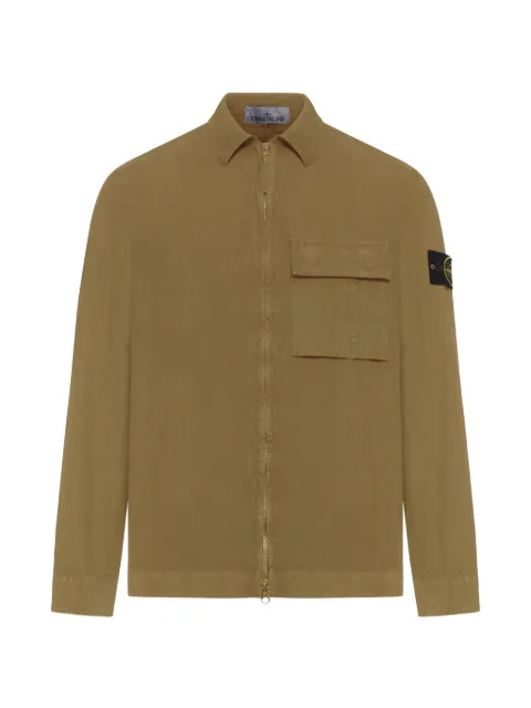 Stone Island 1200008 オーガニックコットンキャンバス オーバーシャツ