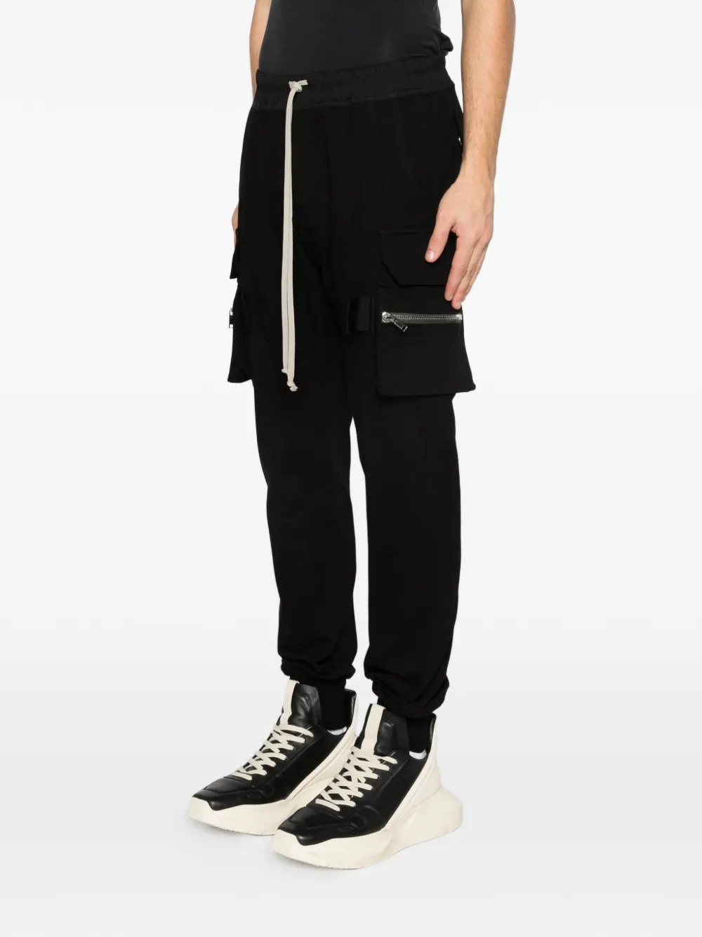 Rick Owens Matodon Zip-pocket Drawstring Pants - Black 