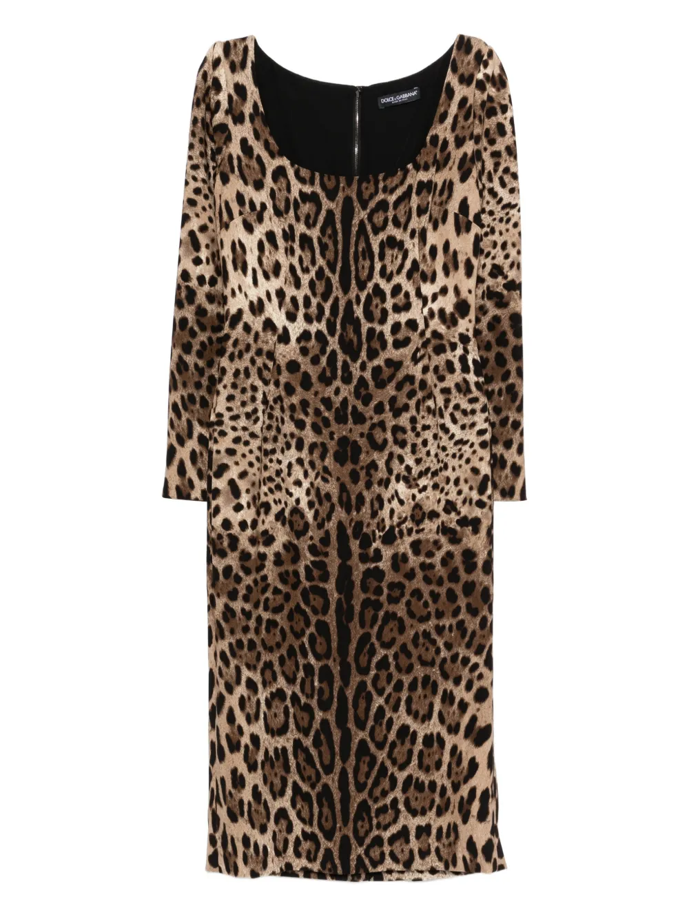 Dolce & Gabbana animal-print dress - Marrone